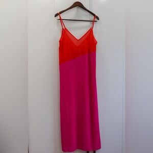 Color block bathing suit coverup
